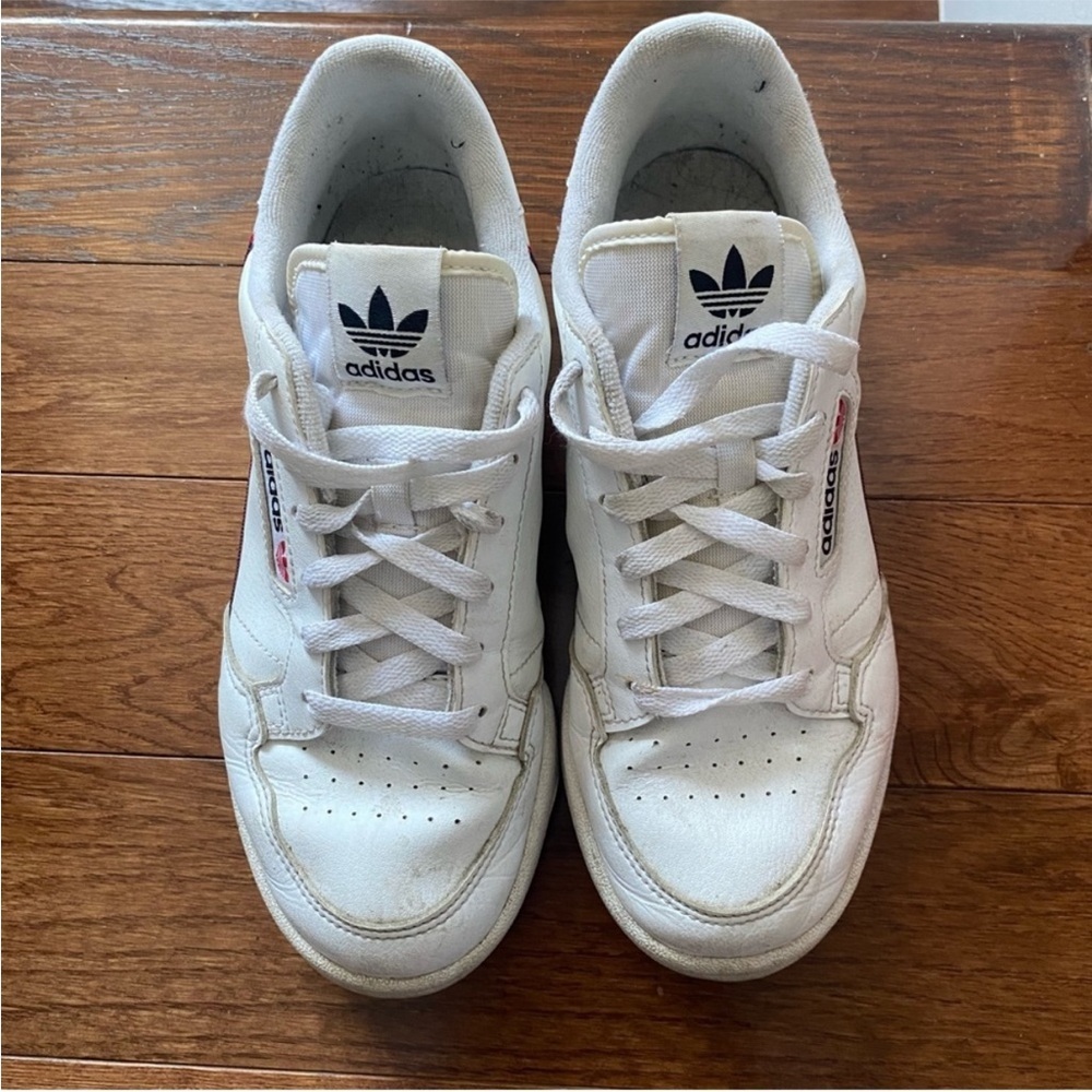 Adidas White Sneakers with Red and Black Details - Picture 7 of 8